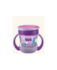 NUK Mini Magic Cup Night Roxo, 160 ml, brilha no escuro