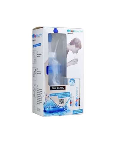 SISTEMA DE IRRIACIÓN NASAL RHINO DOUCHE PARA ADULTOS + 26 SOBRES