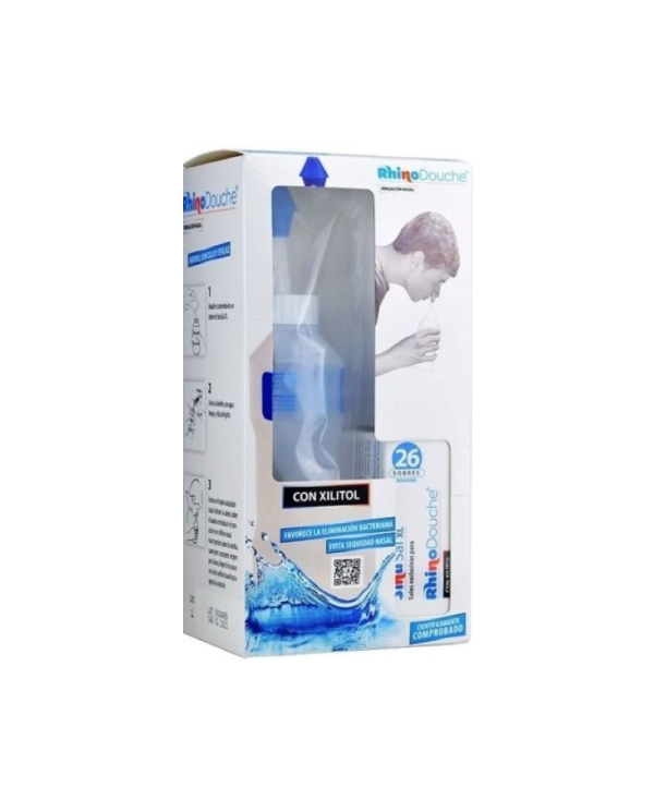 RhinoDouche Sistema de Irrigação Nasal Adulto + 26 Saquetas