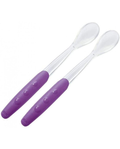 NUK CUCHARA ALIMENTACIÓN SUAVE +4M MORADO 2UN