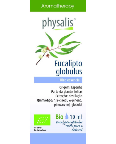 PHYSALIS ÓLEO ESSENCIAL EUCALYTUS GLOBULUS BIO 10ML