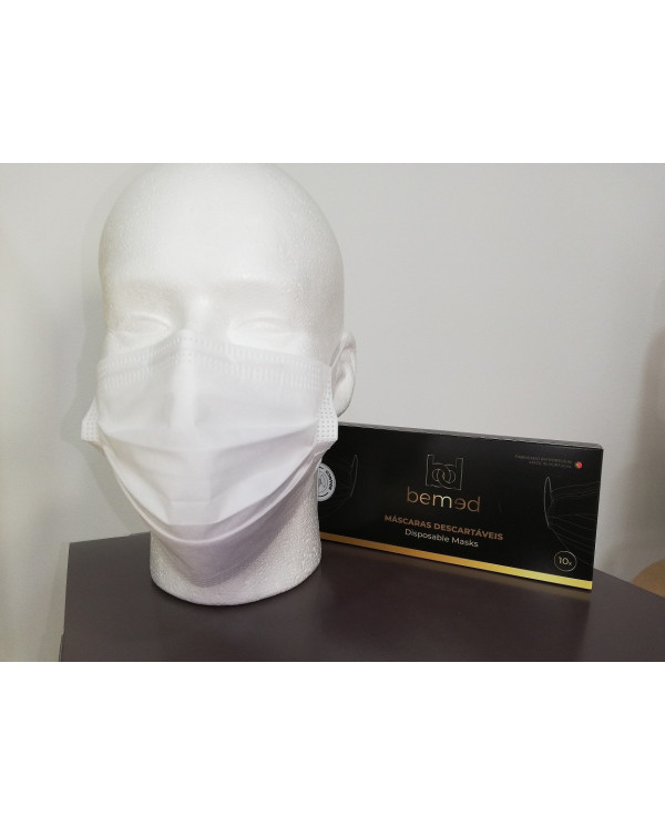 MASCARILLAS QUIRÚRGICAS BLANCA 10UN BEMED