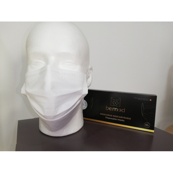 MASCARILLAS QUIRÚRGICAS BLANCA 10UN BEMED