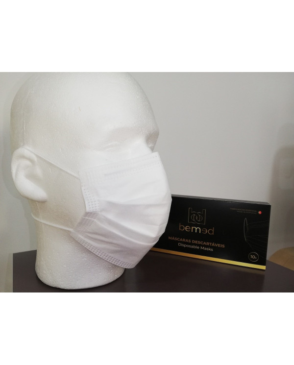 MASCARILLAS QUIRÚRGICAS BLANCA 10UN BEMED