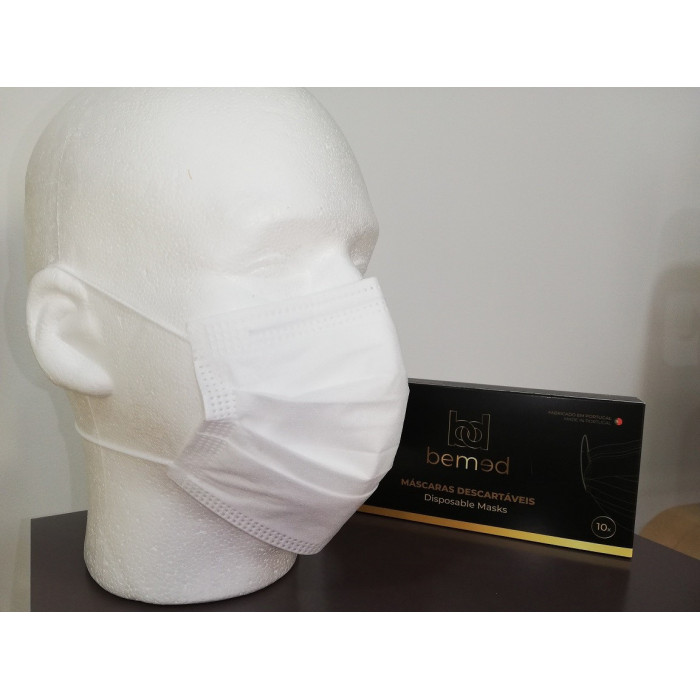 MASCARILLAS QUIRÚRGICAS BLANCA 10UN BEMED