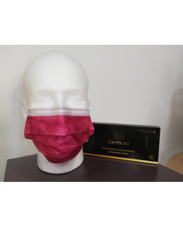 MASCARILLAS QUIRÚRGICAS BORGOÑA 10UN BEMED