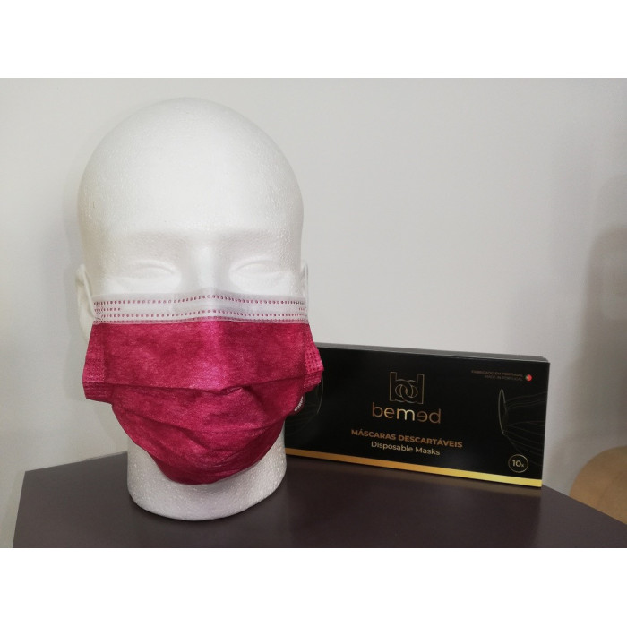 MASCARILLAS QUIRÚRGICAS BORGOÑA 10UN BEMED
