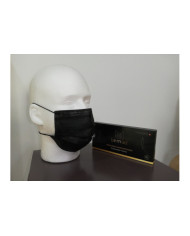 MÁSCARAS CIRÚRGICAS PRETAS 10UN BEMED