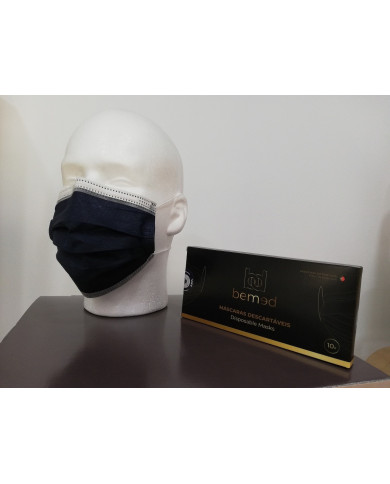 MÁSCARAS CIRÚRGICAS AZUL 10UN BEMED
