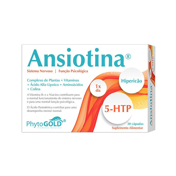 ANSIOTINA SISTEMA NERVIOSO 5 HTP 30 CÁPSULAS PHYTOGOLD