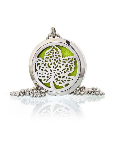 COLAR DE JOIAS DE AROMATERAPIA - Folha de 30mm