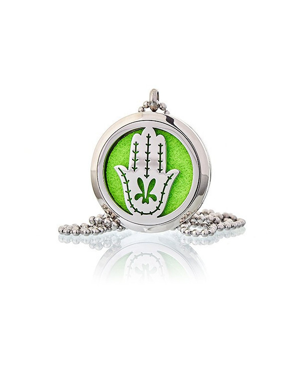 COLAR DE JOIAS DE AROMATERAPIA - Mão de Fátima 30mm