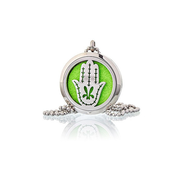 COLAR DE JOIAS DE AROMATERAPIA - Mão de Fátima 30mm