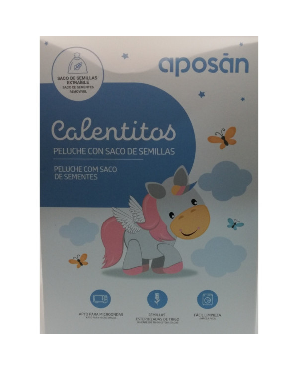 Aposán Peluche Calentitos Unicórnio