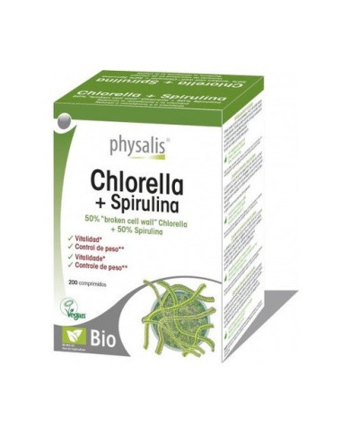 PHYSALIS CHLORELLA + SPIRULINA 200COMPRIMIDOS