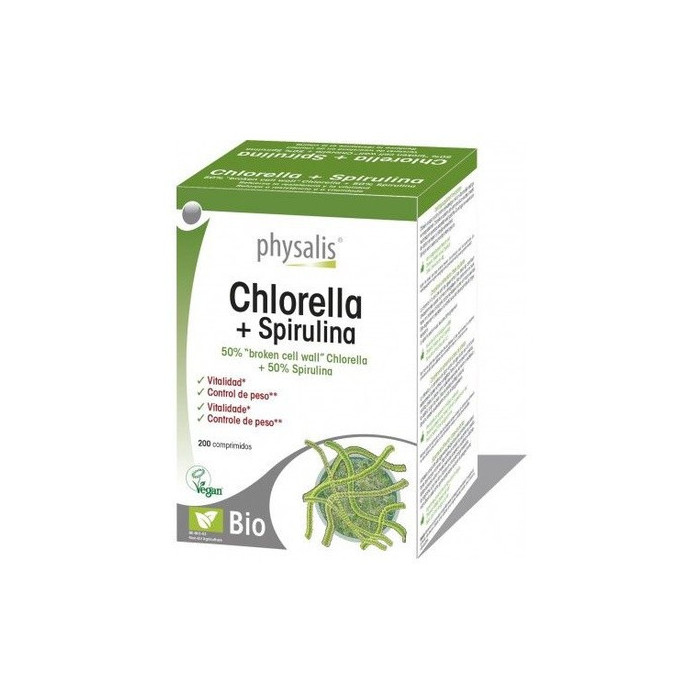 PHYSALIS CHLORELLA + SPIRULINA 200COMPRIMIDOS