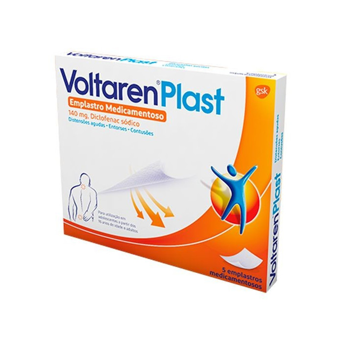 VOLTAREN PLAST 140MG, 5 EMPLASTROS MEDICAMENTOSOS