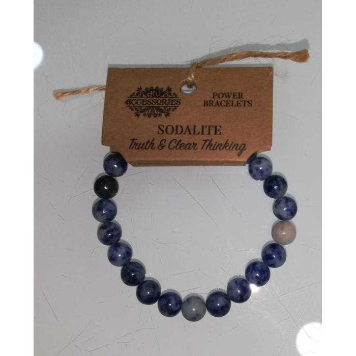 PULSERA ENERGÉTICA - SODALITA 8mm 1 UNIDAD