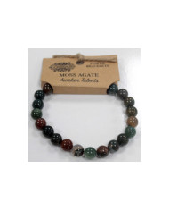 Pulseira de Energia Ágata Musgo 8MM 1un