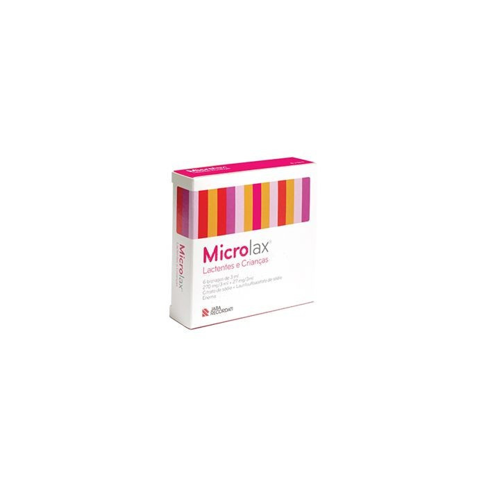 MICROLAX LACTANTES E CRIANÇAS - 6 BISNAGAS DE 3ML