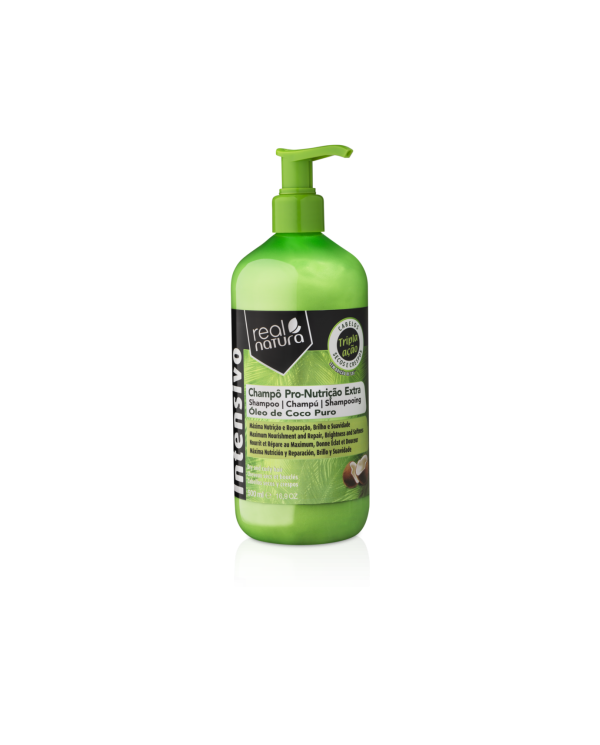 REAL NATURA CHAMPÔ PRO-NUTRIÇÃO EXTRA COCO 500ML