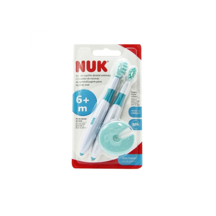 NUK Set Cepillos Entrenamiento Higiene Bucal +6m