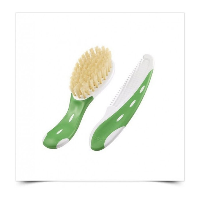 Nuk Cepillo de Pelo + Peine Verde