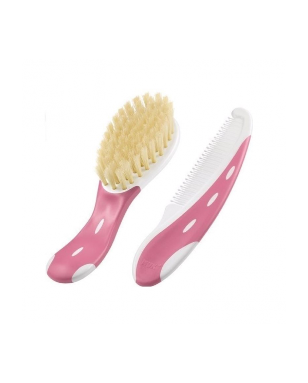 Nuk Cepillo de Pelo + Peine Rosa
