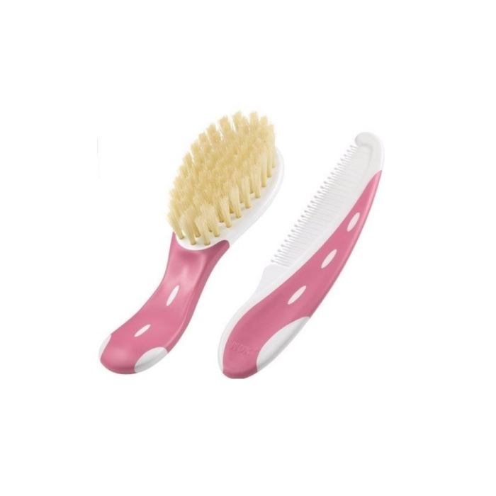 Nuk Cepillo de Pelo + Peine Rosa