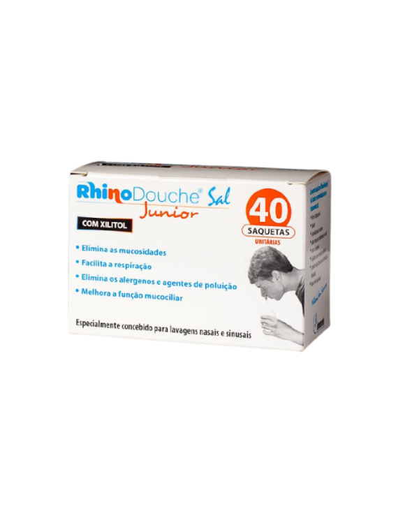 RhinoDouche Sal Junior Saquetas Lavagem Nasal 2.5gx40