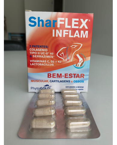 SHARFLEX INFLAM 20 CAPSULAS VEGETAIS PHYTOGOLD