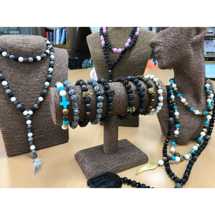 PULSERA ENERGÉTICA -CUARZO Rosa 1 unidad