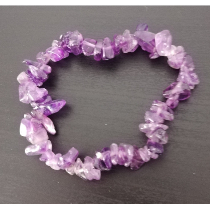 Pulsera de Chip de Amatista - 1 unidad