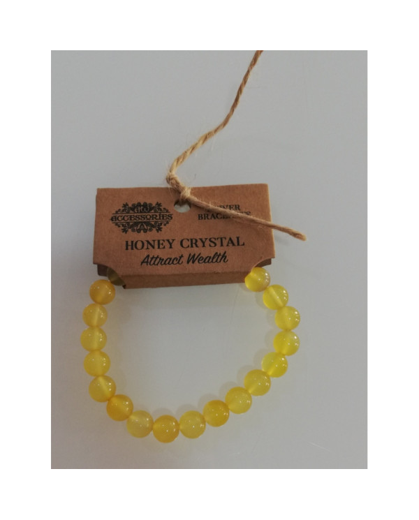 Pulseira de Energia Calcite Cristal Mel 1 unid