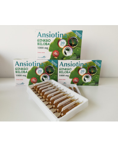 ANSIOTINA GINKGO BILOBA 20 AMPOLAS - LEVE 3 PAGUE 2- PHYTOGOLD