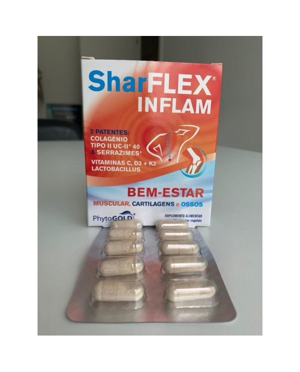 SHARFLEX INFLAM 20 CAPSULAS VEGETAIS - PACK TRIPLO PHARMAVIDA