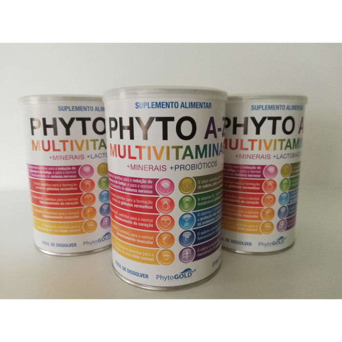 MULTIVITAMINAS + MINERALES + FOS EN POLVO PHYTO A - Z 300g - PACK TRIPLE PHARMAVIDA