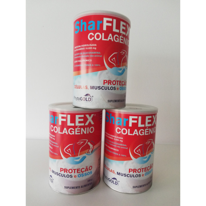 SHARFLEX COLAGÉNIO PROTEÇÃO 300G – PACK TRIPLO PHARMAVIDA