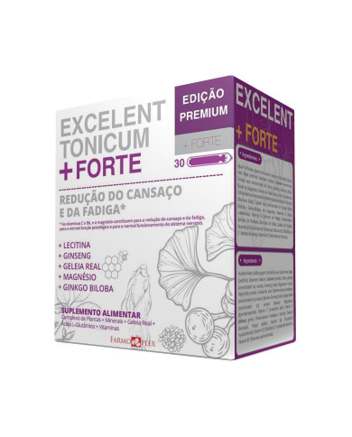 EXCELENTE TONICUM + FORTE PREMIUM FARMOPLEX 30 AMPOLLAS