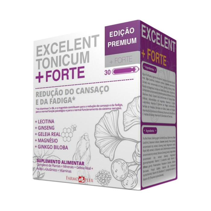 EXCELENT TONICUM + FORTE PREMIUM FARMOPLEX 30 AMPOLAS