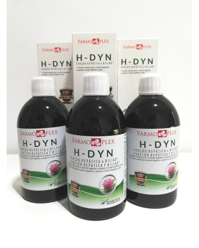 PACK 3 x H-DYN SOLUÇÃO 500 ML FARMOPLEX - PACK TRIPLO PHARMAVIDA