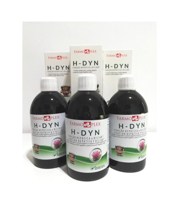 PACK 3 x H-DYN SOLUÇÃO 500 ML FARMOPLEX - PACK TRIPLO PHARMAVIDA