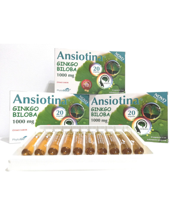 ANSIOTINA GINKGO BILOBA 20 AMPOLLAS - COMPRA 3 PAGA 2 - PHYTOGOLD