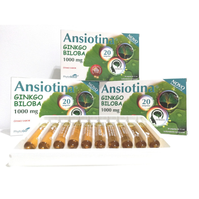 ANSIOTINA GINKGO BILOBA 20 AMPOLLAS - COMPRA 3 PAGA 2 - PHYTOGOLD