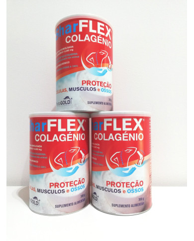 SHARFLEX COLAGÉNIO PROTEÇÃO 300G – PACK TRIPLO PHARMAVIDA