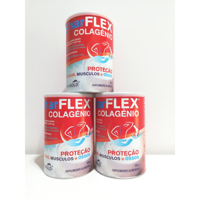 SHARFLEX COLAGÉNIO PROTEÇÃO 300G – PACK TRIPLO PHARMAVIDA