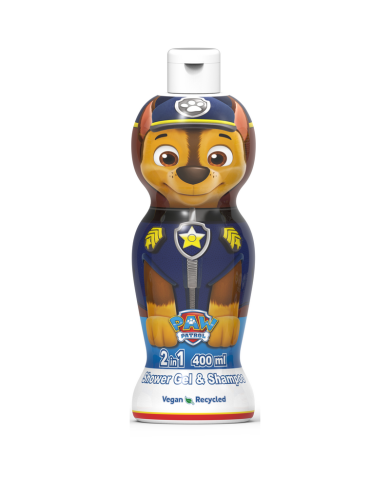 PATRULHA PATA 2D "CHASE" 2EM1 GEL BANHO+CHAMPO 400ML