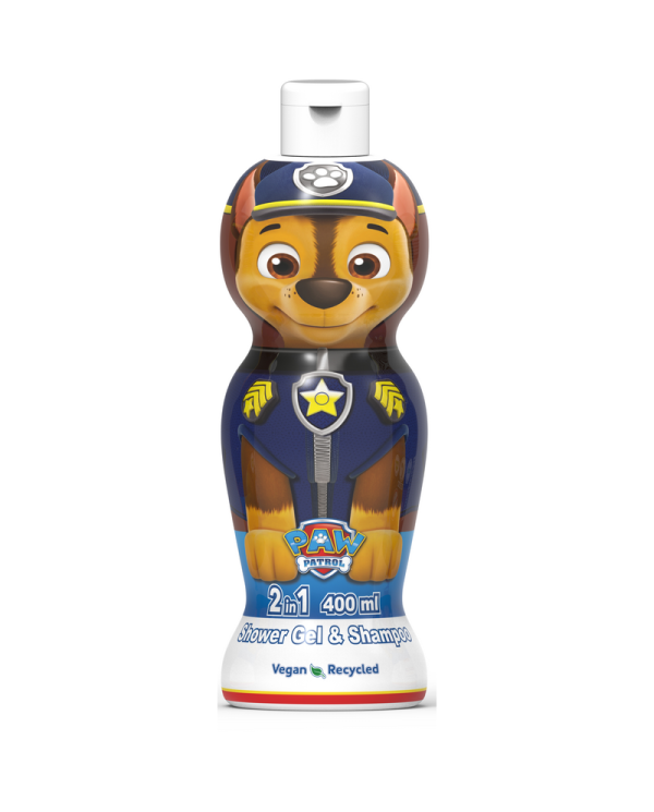 PATRULHA PATA 2D "CHASE" 2EM1 GEL BANHO+CHAMPO 400ML