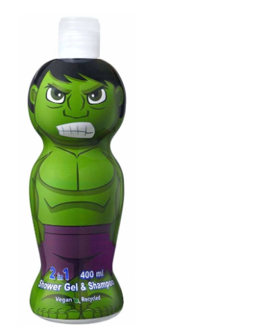 HULK 2 EM 1 GEL DE BANHO + CHAMPÔ 400ML