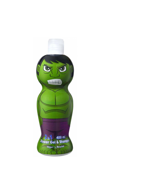 HULK 2 EM 1 GEL DE BANHO + CHAMPÔ 400ML